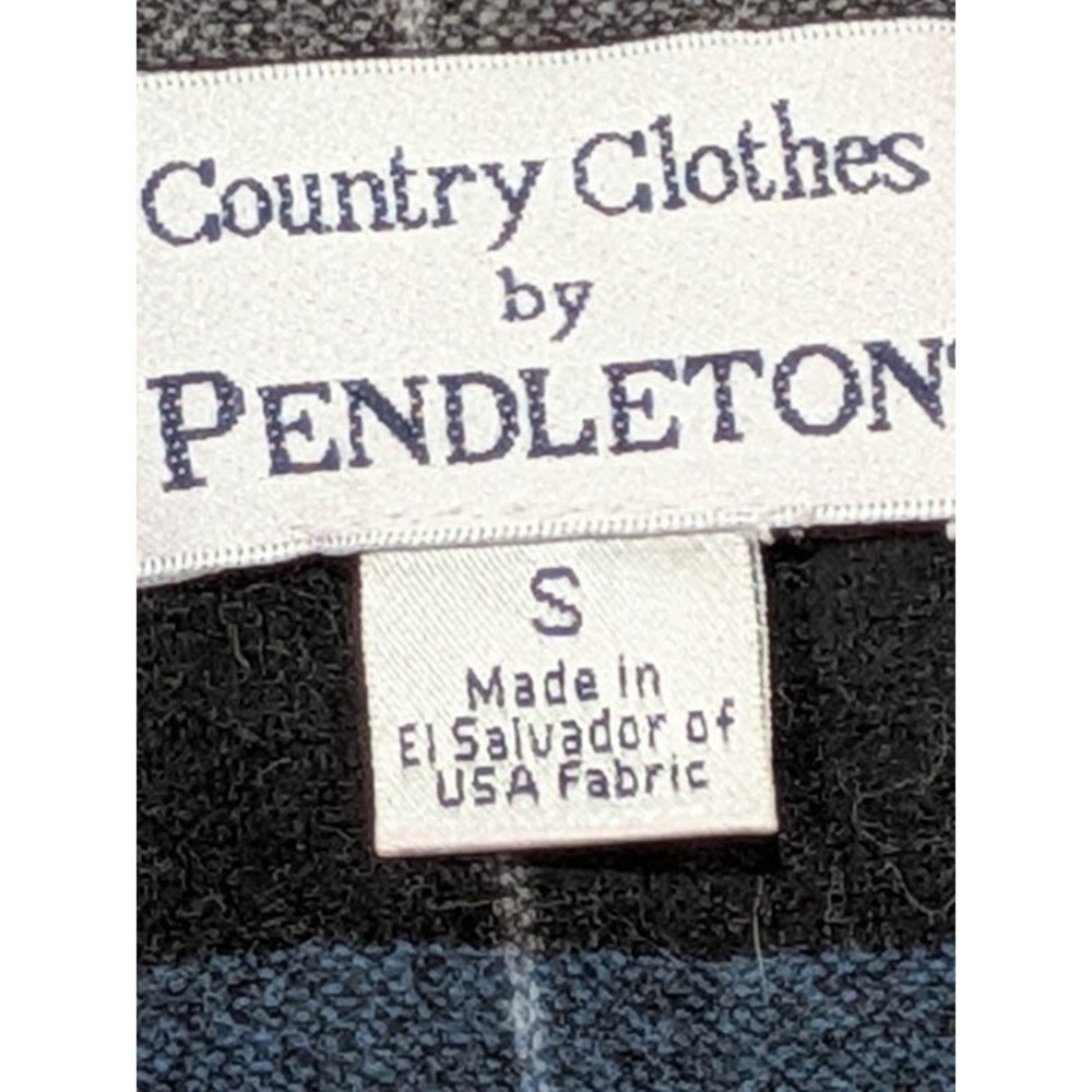 NEW Pendleton Wool Shacket Womens S Lumberjack Blue Coastal Preppy Utility Chore - Picture 9 of 11